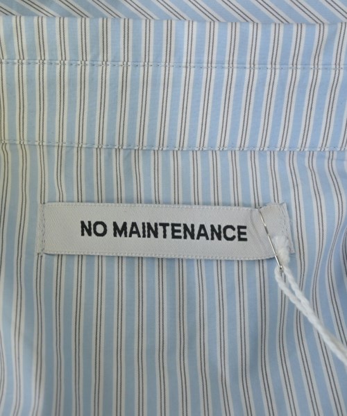 NO MAINTENANCE（ノーメンテナンス）カジュアルシャツ 青 サイズ:L メンズ/2200639663111