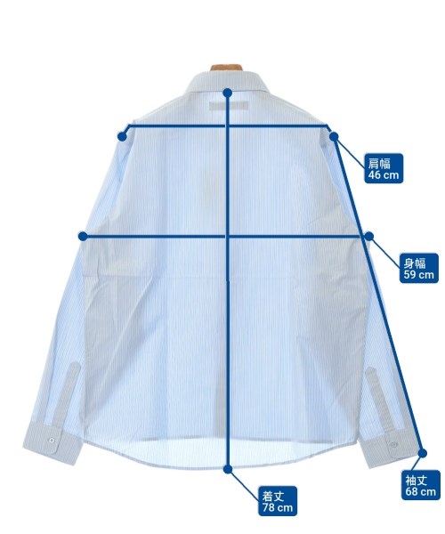 NO MAINTENANCE（ノーメンテナンス）カジュアルシャツ 青 サイズ:L メンズ/2200639663111