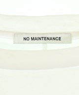 NO MAINTENANCE（ノーメンテナンス）Tシャツ・カットソー 白 サイズ:S メンズ/2200685883068