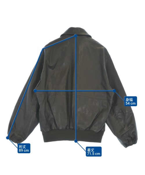 ssstein（シュタイン）ライダース 茶 サイズ:S メンズ/2200669447224