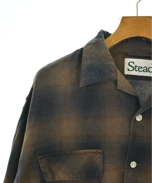 Stead（ステッド）カジュアルシャツ 茶 サイズ:M メンズ/2200679831051
