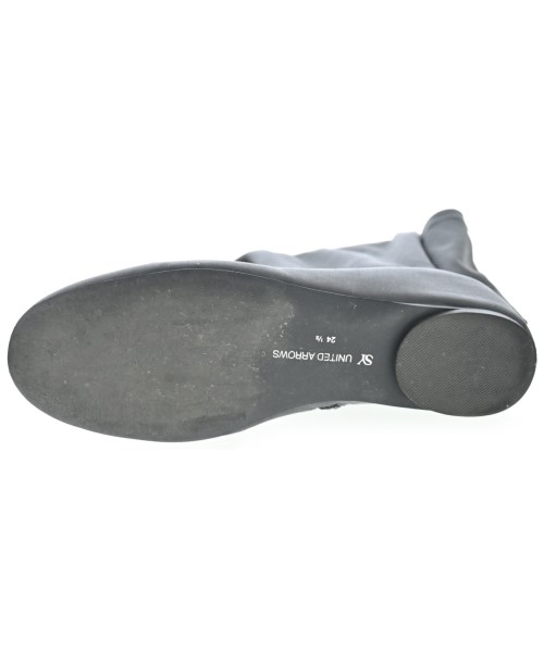 SY UNITED ARROWS（シーユナイテッドアローズ）ブーツ 黒 サイズ:24.5cm レディース/2200655046066