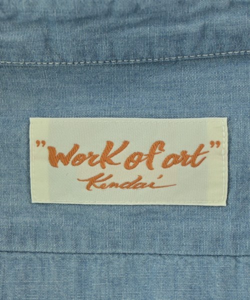 Work of Art Kendai（ワークオブアートケンダイ）カジュアルシャツ 青 サイズ:L メンズ/2200685213759