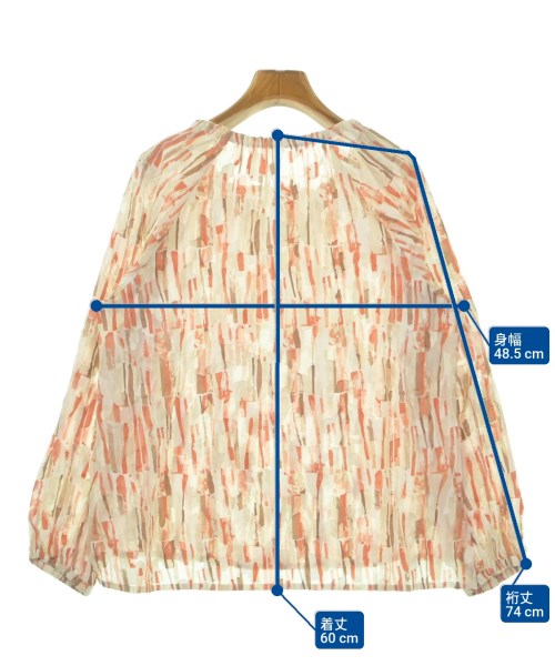 andhue（アンデュー）ブラウス オレンジ サイズ:38(M位) レディース/2200670899159