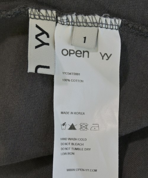 OPEN Yy（オープンワイワイ）Tシャツ・カットソー グレー サイズ:1(S位) レディース/2200722051030