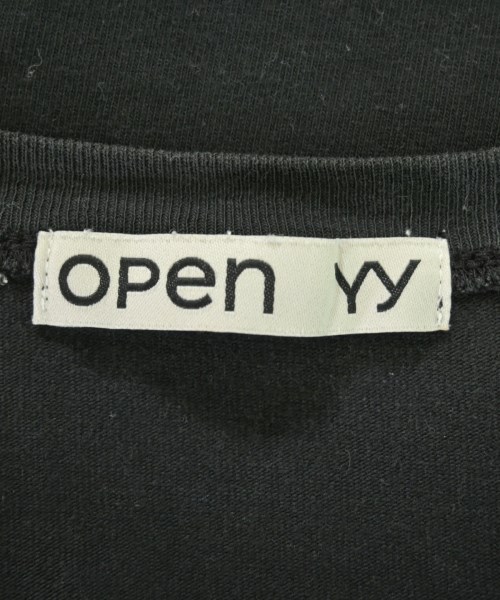 OPEN Yy（オープンワイワイ）Tシャツ・カットソー 黒 サイズ:1(S位) レディース/2200719473012