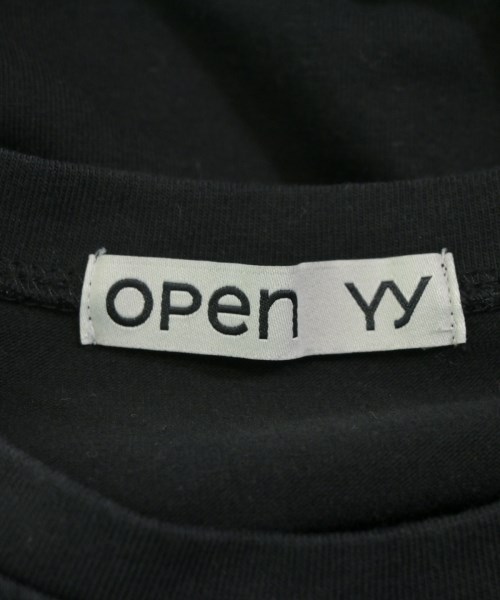 OPEN Yy（オープンワイワイ）Tシャツ・カットソー 黒 サイズ:1(S位) レディース/2200683332056