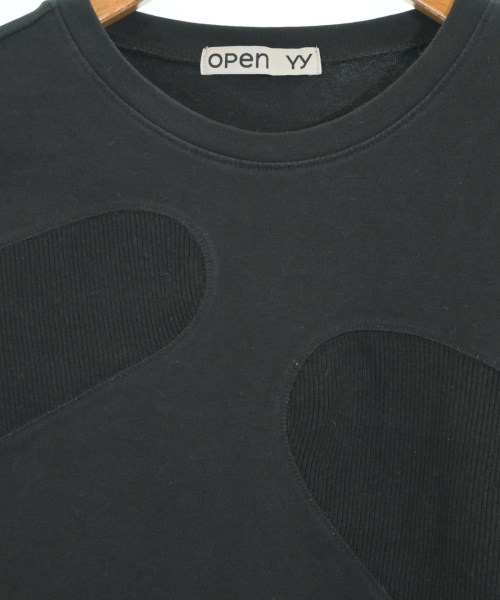 OPEN Yy（オープンワイワイ）Tシャツ・カットソー 黒 サイズ:1(S位) レディース/2200683332056