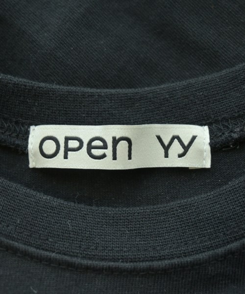 OPEN Yy（オープンワイワイ）Tシャツ・カットソー 黒 サイズ:1(S位) レディース/2200678130056