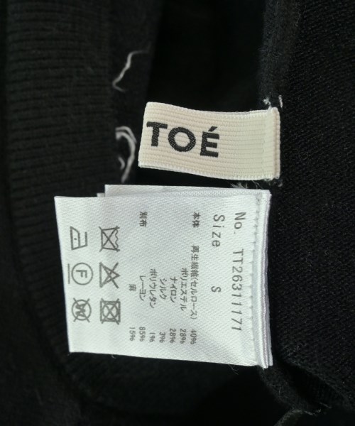THE TOE（ザトゥー）ベスト 黒 サイズ:S レディース/2200715327067