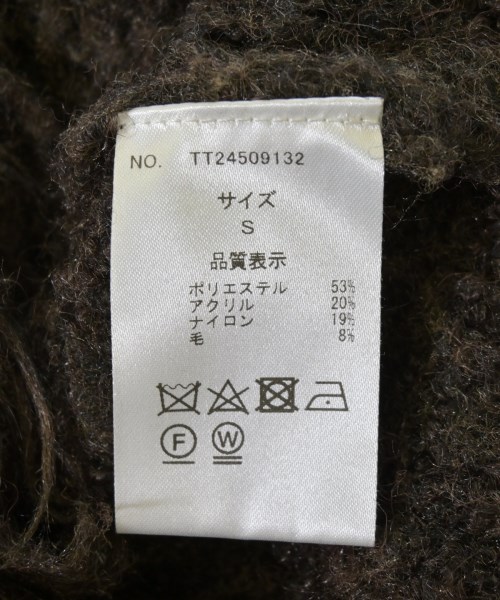 THE TOE（ザトゥー）カーディガン 茶 サイズ:S レディース/2200707880112