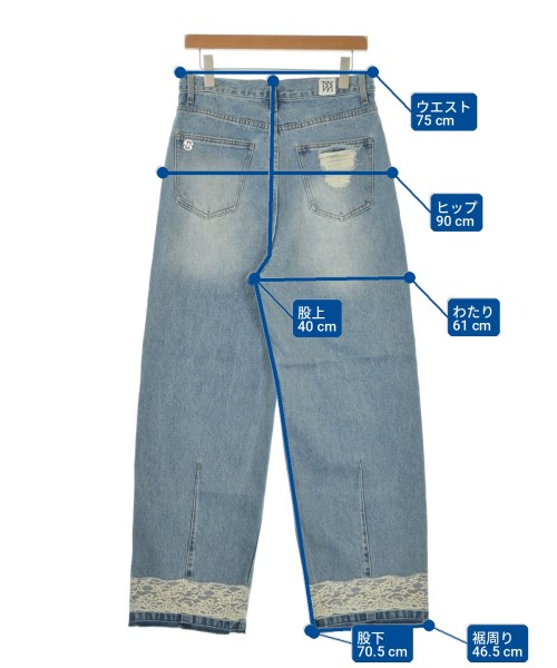 YENN（イエン）デニムパンツ 青 サイズ:40(M位) レディース/2200704198081