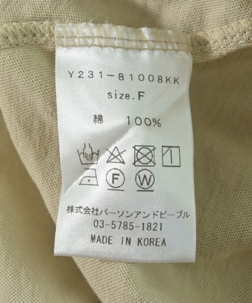 YENN（イエン）Tシャツ・カットソー カーキ サイズ:F レディース/2200731410088