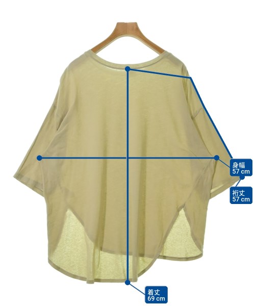 YENN（イエン）Tシャツ・カットソー カーキ サイズ:F レディース/2200731410088