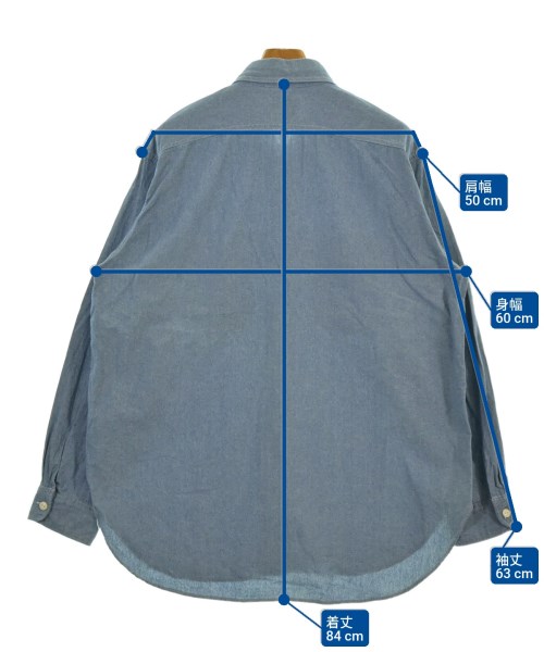 PEG（ピーイージー）カジュアルシャツ 青 サイズ:M メンズ/2200641461033