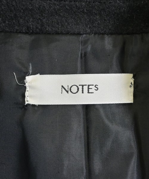 NOTEs（ノーツ）チェスターコート 黒 サイズ:F レディース/2200620298018