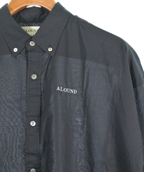 ALOUND（アラウンド）カジュアルシャツ 黒 サイズ:L メンズ/2200641307027