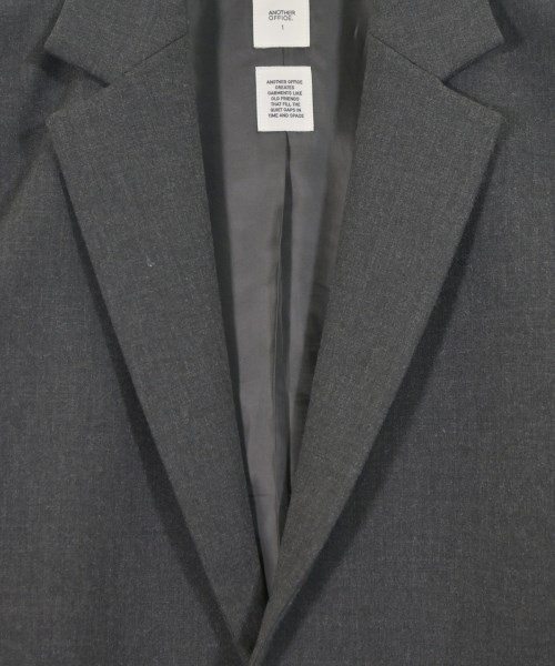 ANOTHER OFFICE.（アナザーオフィス）テーラードジャケット グレー サイズ:1(S位) メンズ/2200671554040