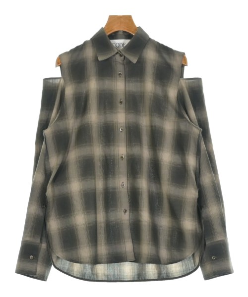 CODE A(コードエー)カジュアルシャツ 茶 サイズ:F/2200632673032