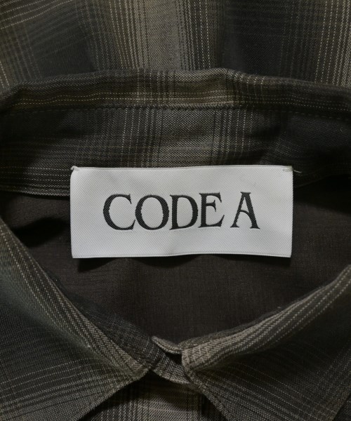 CODE A（コードエー）カジュアルシャツ 茶 サイズ:F レディース/2200632673032