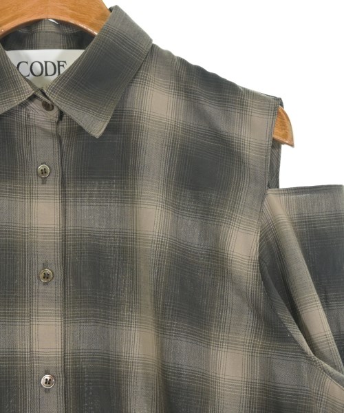 CODE A（コードエー）カジュアルシャツ 茶 サイズ:F レディース/2200632673032
