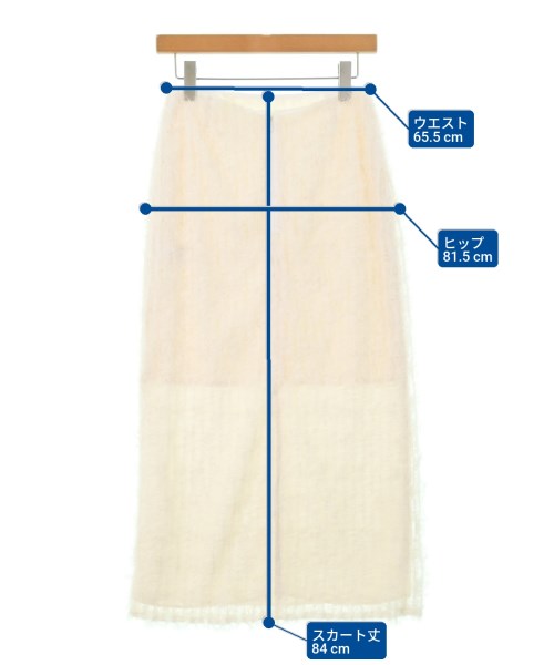 CODE A（コードエー）ロング・マキシ丈スカート 白 サイズ:M レディース/2200660531281