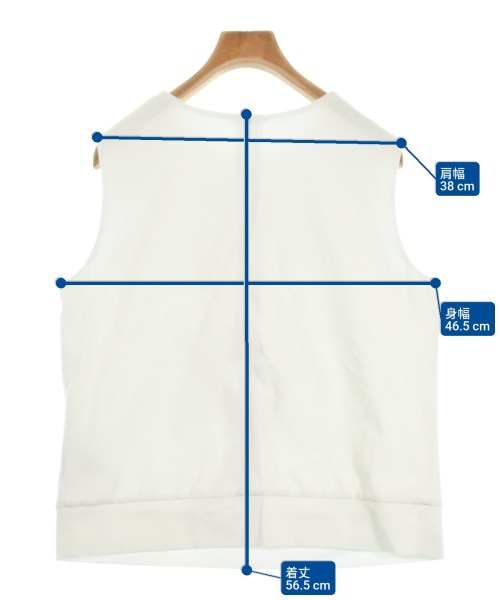 esteta（エステータ）ノースリーブ 白 サイズ:44(XL位) レディース/2200615753133