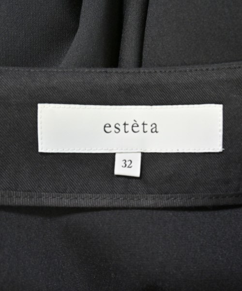 esteta（エステータ）ひざ丈スカート 黒 サイズ:32(S位) レディース/2200692070178
