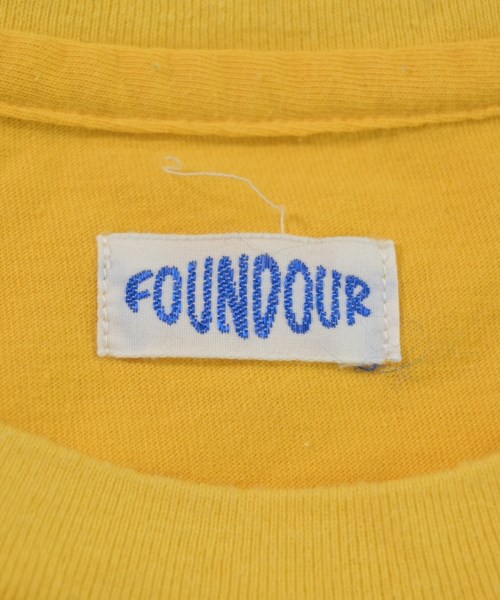 FOUNDOUR（ファウンダ）Tシャツ・カットソー 黄 サイズ:3(L位) メンズ/2200628057204