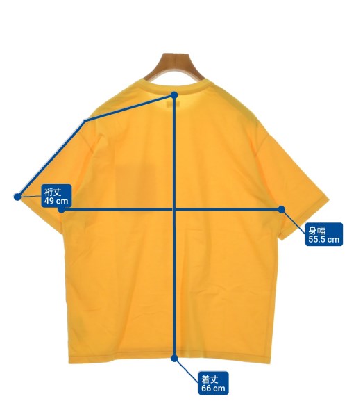 FOUNDOUR（ファウンダ）Tシャツ・カットソー 黄 サイズ:3(L位) メンズ/2200628057204