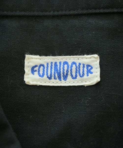 FOUNDOUR（ファウンダ）カジュアルシャツ 黒 サイズ:2(M位) メンズ/2200626104030