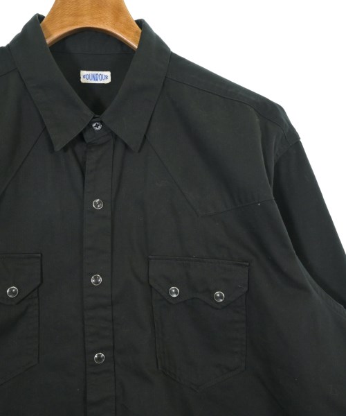 FOUNDOUR（ファウンダ）カジュアルシャツ 黒 サイズ:2(M位) メンズ/2200626104030