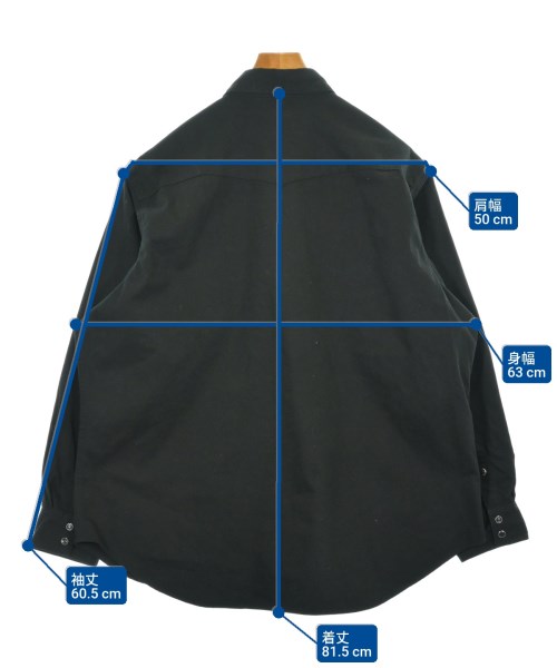 FOUNDOUR（ファウンダ）カジュアルシャツ 黒 サイズ:2(M位) メンズ/2200626104030