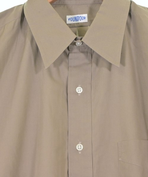 FOUNDOUR（ファウンダ）カジュアルシャツ 茶 サイズ:1(XXL位) メンズ/2200672342615