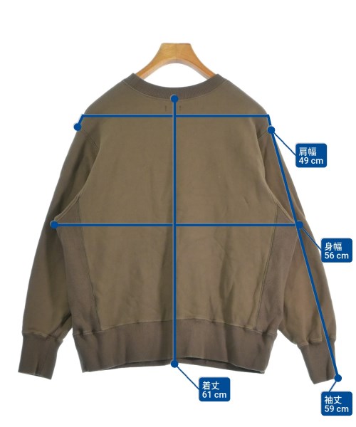 FOUNDOUR（ファウンダ）スウェット 茶 サイズ:3(L位) メンズ/2200694594177