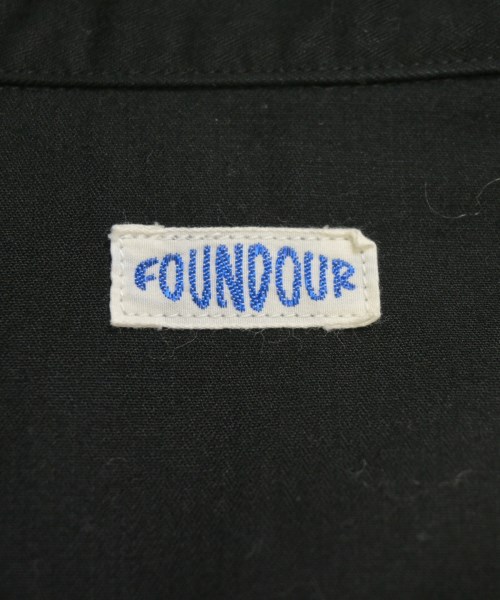 FOUNDOUR（ファウンダ）カジュアルシャツ 黒 サイズ:2(M位) メンズ/2200730988052