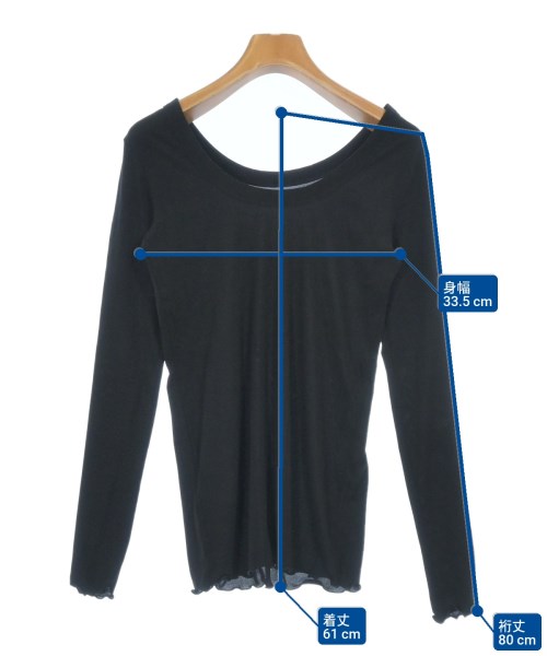 FRIPIER（フリピエ）Tシャツ・カットソー 黒 サイズ:F レディース/2200675840040