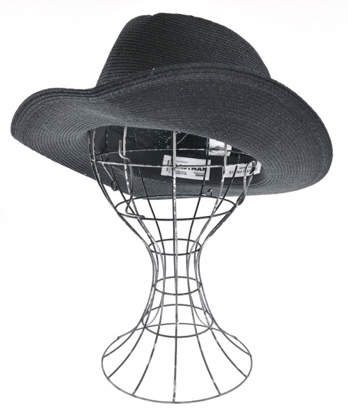 LASTMAN(ラストマン)ストローハット 黒 サイズ:M/2200677989273