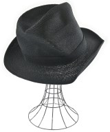 LASTMAN（ラストマン）ストローハット 黒 サイズ:M メンズ/2200677989273