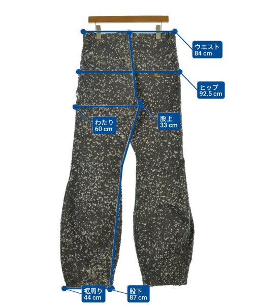 NAM（ナム）デニムパンツ グレー サイズ:3(L位) メンズ/2200651553087