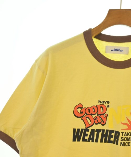 NICE WEATHER（ナイスウェザー）Tシャツ・カットソー 黄 サイズ:L メンズ/2200616989036