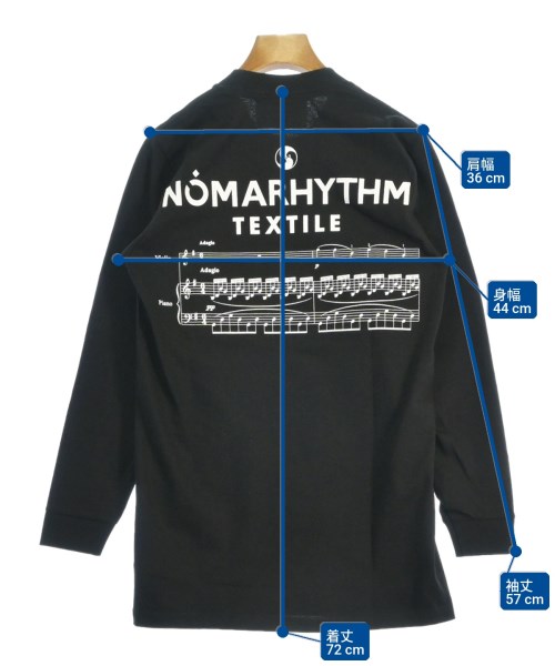 NOMARHYTHM TEXTILE（ノーマリズムテキスタイル）Tシャツ・カットソー 黒 サイズ:S レディース/2200718236175
