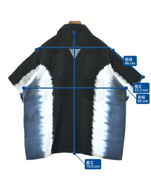 NOMARHYTHM TEXTILE（ノーマリズムテキスタイル）カジュアルシャツ 黒 サイズ:4(XL位) メンズ/2200635169099