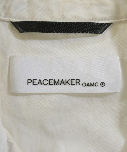 OAMC PEACEMAKER（ピースメイカーオーエーエムシー）カジュアルシャツ 白 サイズ:L メンズ/2200663373031