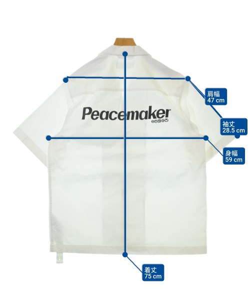 OAMC PEACEMAKER（ピースメイカーオーエーエムシー）カジュアルシャツ 白 サイズ:L メンズ/2200663373031