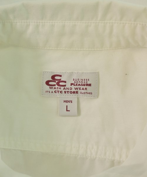 CTC STORE（シーティーシーストア）カジュアルシャツ 白 サイズ:L メンズ/2200658580031