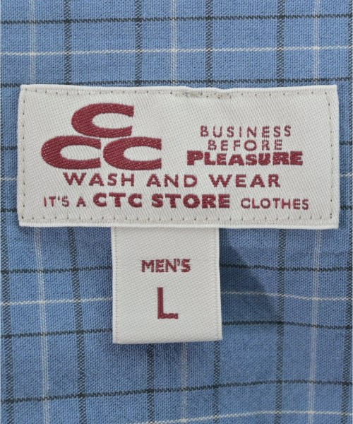 CTC STORE（シーティーシーストア）カジュアルシャツ 青 サイズ:L メンズ/2200659806055