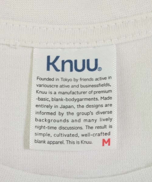 Knuu（ヌウ）Tシャツ・カットソー 白 サイズ:M メンズ/2200714474038