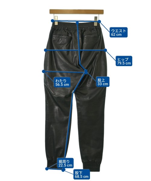 A LEATHER（エーレザー）クロップドパンツ 黒 サイズ:-(S位) レディース/2200717343065