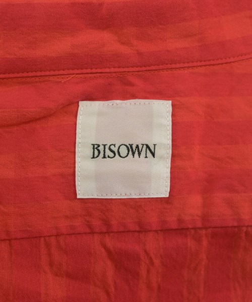 BISOWN（ビソウン）カジュアルシャツ 赤 サイズ:4(XL位) メンズ/2200700688012